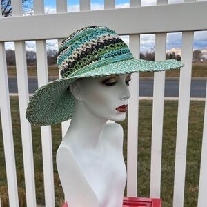 Som-Her NWT Straw Woven Sun Hat, Size Average